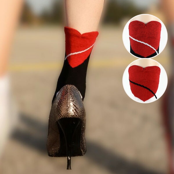 イタリア インポート ブランド 柄ソックス TRASPARENZE RIO ハート柄コットンソックス 2色