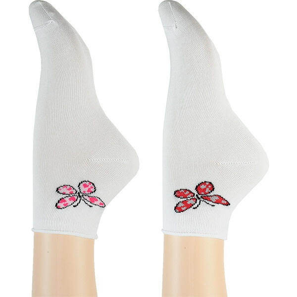 イタリア インポート ブランド 柄ソックス SCOPRI NUT 蝶々柄コットンソックス 2色