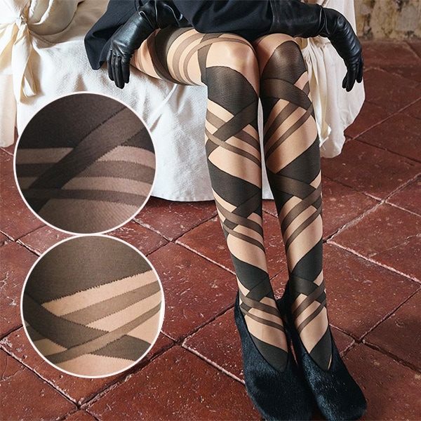 NEW・新作 イタリア インポート ブランド 柄ストッキング TRASPARENZE BREEZE レースアップ柄ストッキング 2色