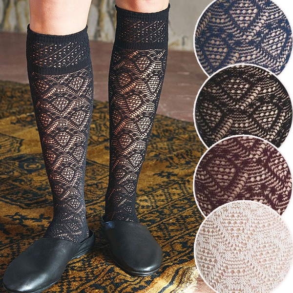 NEW・新作 イタリア インポート ブランド ニーハイ・オーバーニータイツ TRASPARENZE FOG 網柄ニーハイ・オーバーニー（2WAY）タイツ 4色