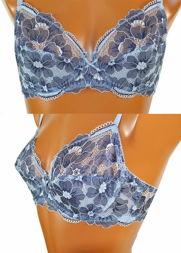 在庫一掃セール イタリアインポートランジェリー SieLEI Fabiana レースノーパッドブラ・ショーツセット 2色