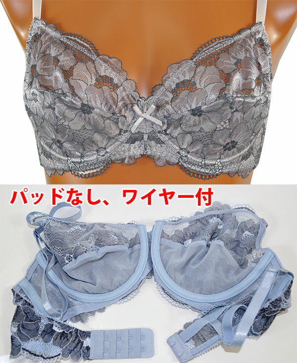 在庫一掃セール イタリアインポートランジェリー SieLEI Fabiana レースノーパッドブラ・ショーツセット 2色