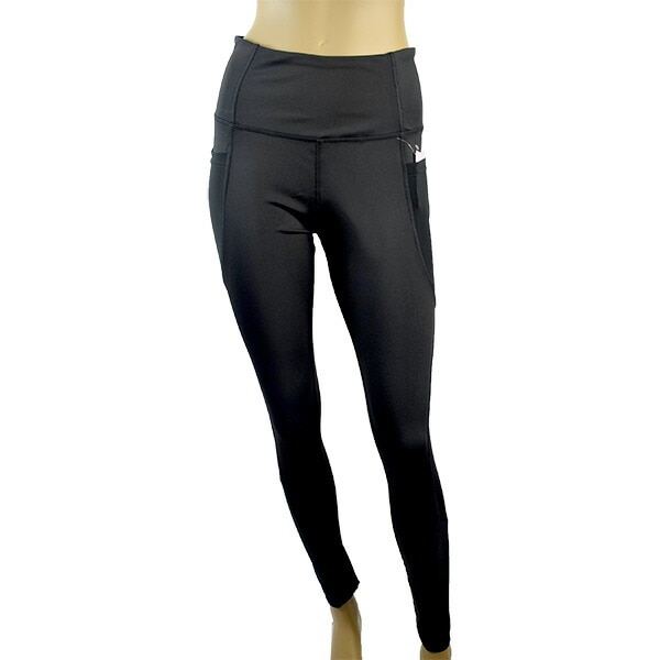 イタリアブランドレギンス・パンツ ELETTA MILANO 12113 メッシュ切替スポーツ用レギンス 黒