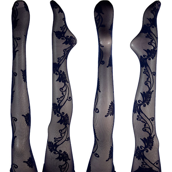イタリアインポート高級ブランド 柄ストッキング OROBLU FREESIA 花柄ストッキング 3色