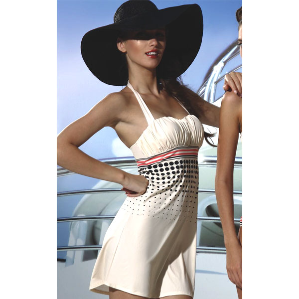 在庫一掃セール  インポート ワンピース PRELUDE YFQ1 カバーワンピース アイボリー 黒 