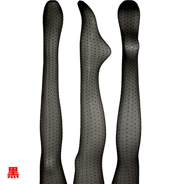 イタリア インポート 柄ストッキング SANPELLEGRINO MAGDALENA ドット柄ストッキング　2色