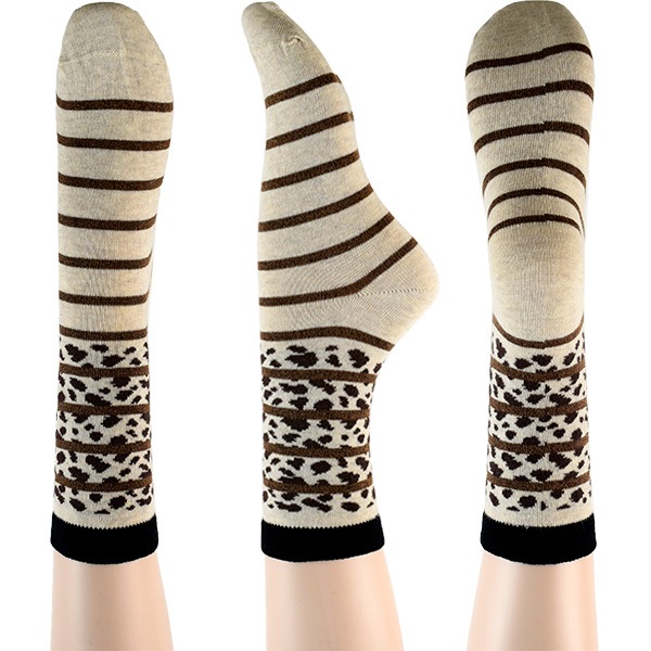 イタリア インポート ブランド 柄ソックス SCOPRI FIT アニマル柄ラメコットンソックス 2色