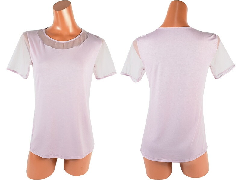 イタリアインポートカットソー COTONELLA G340 チュール切替カットソー 3色