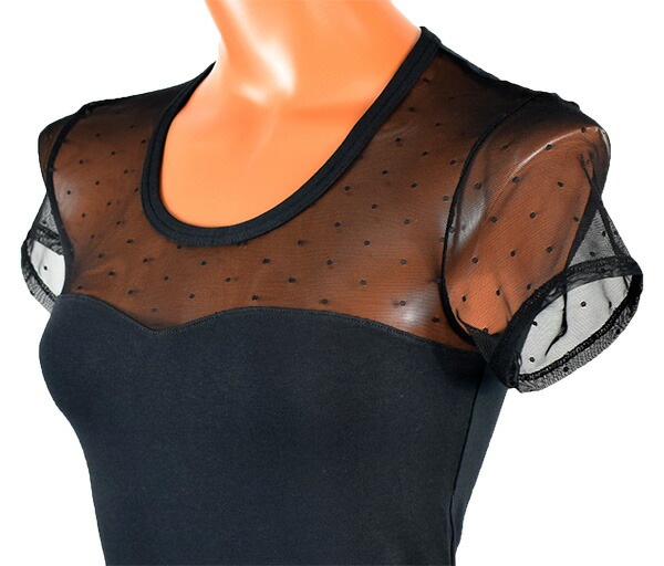 イタリアインポートカットソー COTONELLA G344 チュールレース切替カットソー　2色