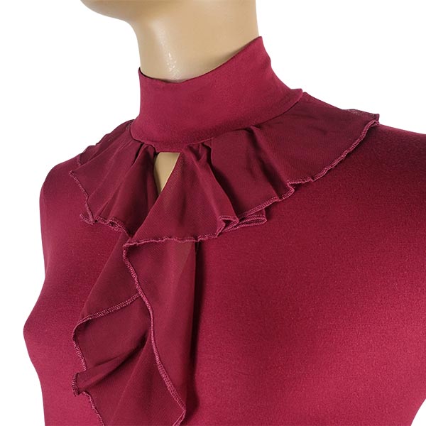 在庫一掃セール SALE 秋冬イタリア インポート ブランド カットソー ANTONELLA 64028 ラッフルカットソー 2色