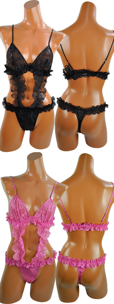 在庫一掃セール  イタリア インポート ランジェリー ANDRA LINGERIE 3302 レースボディー