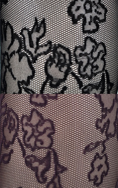 柄ストッキング LEVANTE E581 花柄ストッキング