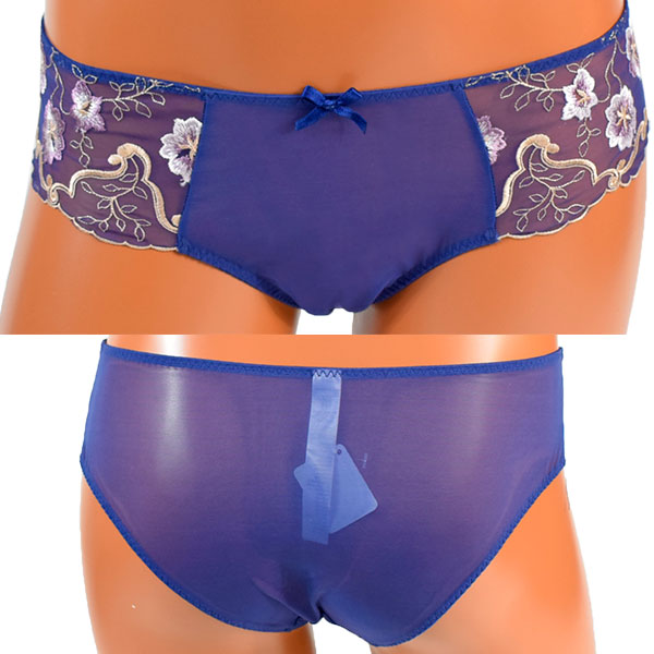 イタリアインポートランジェリー SieLEI 6638 花柄刺繍スーパープッシュアップブラ・ショーツセット　3色