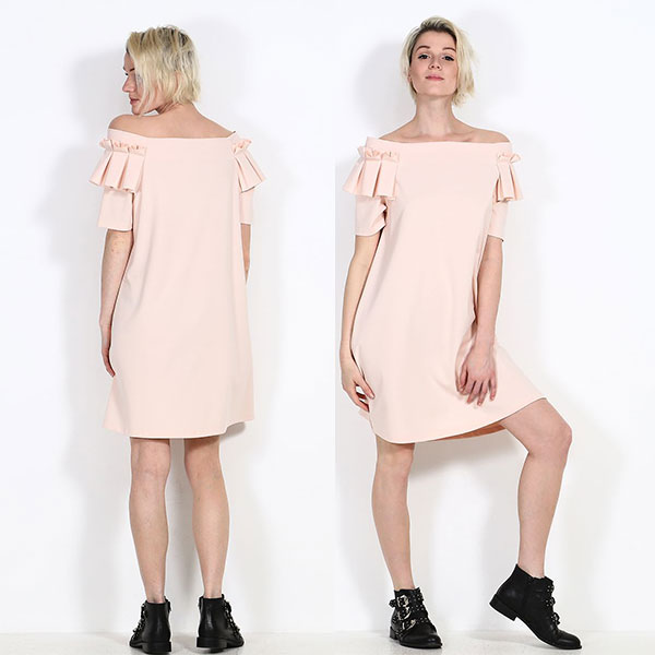 在庫一掃セール SALE 春夏 インポート ワンピース IMPERIAL オフショルダーワンピース ピンク