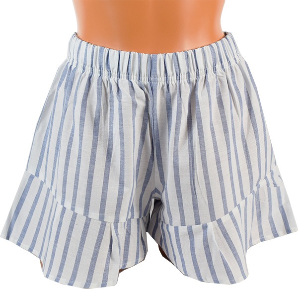 在庫一掃セール イタリアインポートパジャマ NOTTINGHAM 33557 ショートパンツコットンパジャマ　ブルー・白