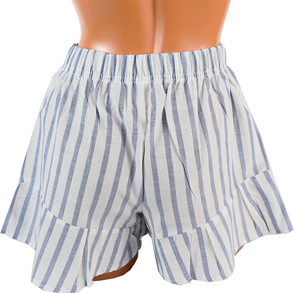 在庫一掃セール イタリアインポートパジャマ NOTTINGHAM 33557 ショートパンツコットンパジャマ　ブルー・白