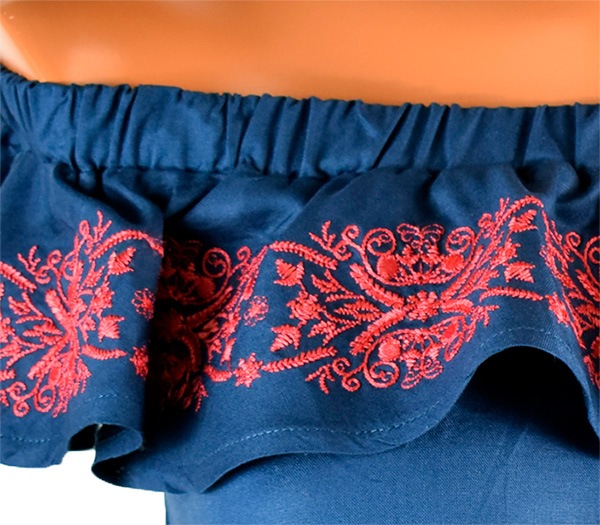 在庫一掃セール イタリアインポートパジャマ NOTTINGHAM 33564 オフショルダー刺繍パジャマ　2色