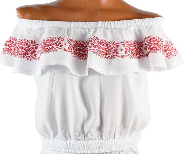 在庫一掃セール イタリアインポートパジャマ NOTTINGHAM 33564 オフショルダー刺繍パジャマ　2色