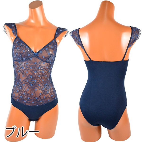イタリアインポートランジェリー JADEA 4258 レース切替ボディー 2色