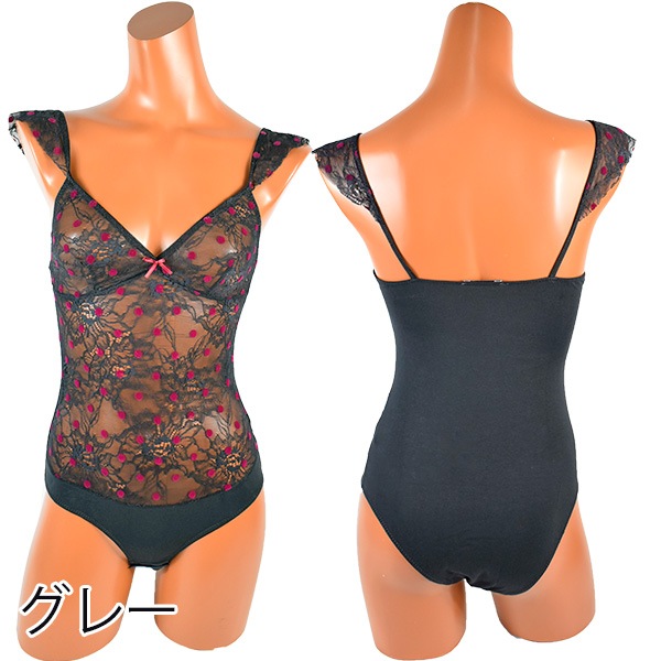 イタリアインポートランジェリー JADEA 4258 レース切替ボディー 2色