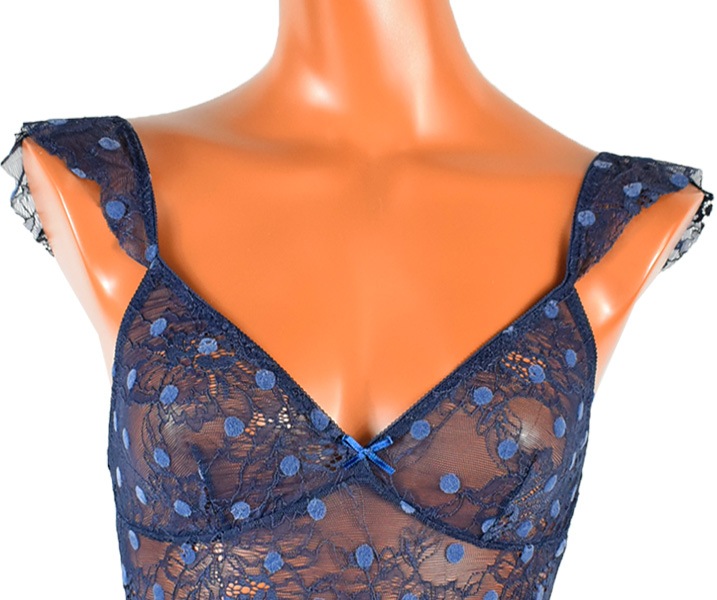 イタリアインポートランジェリー JADEA 4258 レース切替ボディー 2色