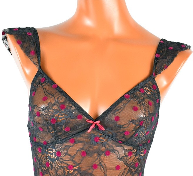 イタリアインポートランジェリー JADEA 4258 レース切替ボディー 2色