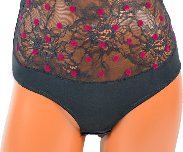 イタリアインポートランジェリー JADEA 4258 レース切替ボディー 2色