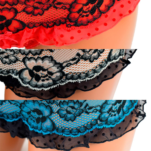 イタリアインポートランジェリー SieLEI 6668 レーススーパープッシュアップブラ・ブラジリアンタンガセット 3色