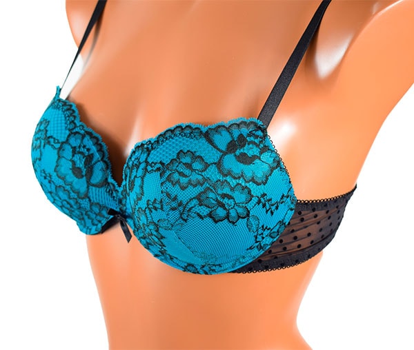 イタリアインポートランジェリー SieLEI 6668 レーススーパープッシュアップブラ・ブラジリアンタンガセット 3色