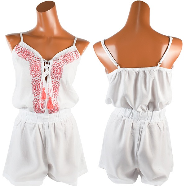 在庫一掃セール イタリアインポートパジャマ NOTTINGHAM 33565 刺繍オールインワン　2色