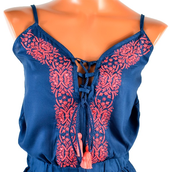 在庫一掃セール イタリアインポートパジャマ NOTTINGHAM 33565 刺繍オールインワン　2色