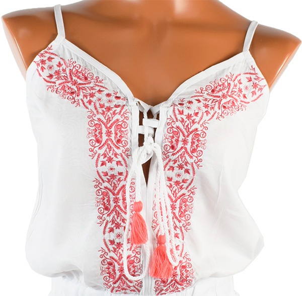 在庫一掃セール イタリアインポートパジャマ NOTTINGHAM 33565 刺繍オールインワン　2色