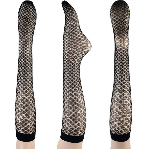 イタリア インポート ブランド ニーハイ 網ニーハイソックス BC DONNA ALICE 網ニーハイソックス 黒