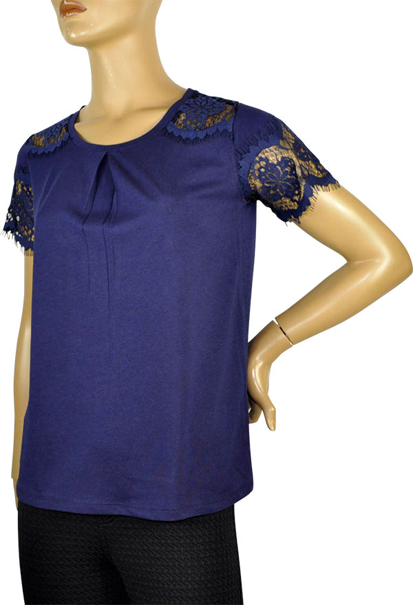 在庫一掃セール SALE 春夏大きいサイズ有イタリアブランドカットソー PRIMA CLASSE 33506 レース切替コットンカットソー 3色