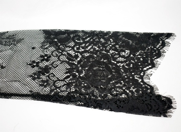 イタリアインポートランジェリー LOVE AND BRA 39151 サテン＆レース着物ガウン 黒