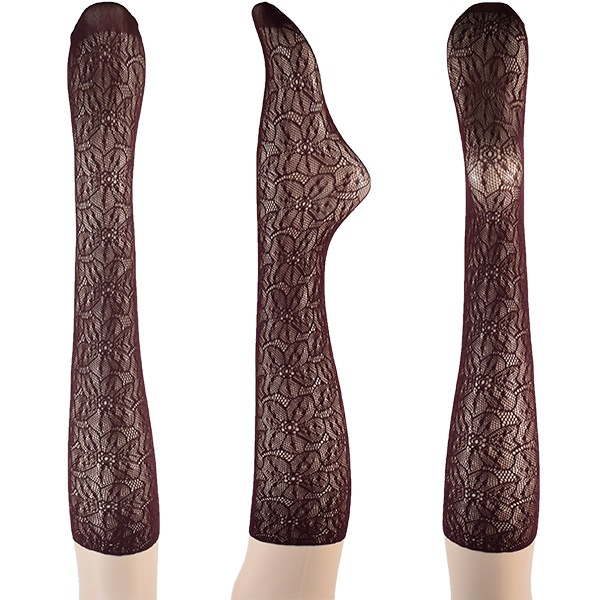 NEW・新作 イタリア インポート ブランド 柄ニーハイソックス TRASPARENZE COMPASS ROSE 網ニーハイソックス 5色