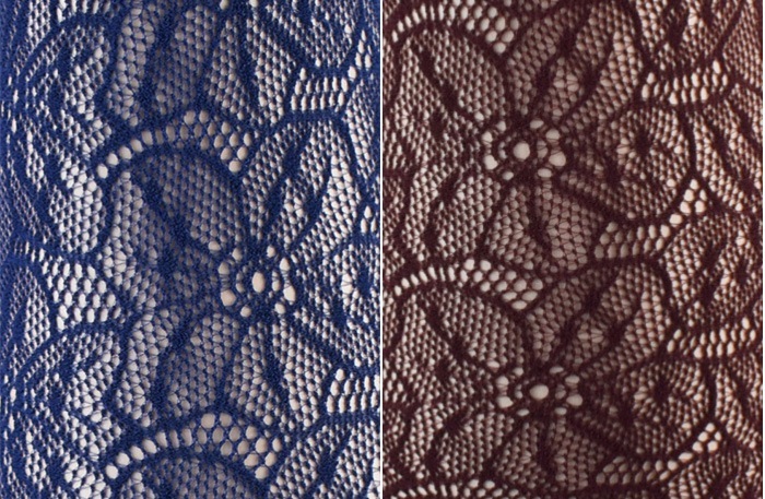 NEW・新作 イタリア インポート ブランド 柄ニーハイソックス TRASPARENZE COMPASS ROSE 網ニーハイソックス 5色