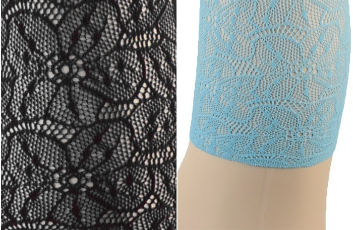 NEW・新作 イタリア インポート ブランド 柄ニーハイソックス TRASPARENZE COMPASS ROSE 網ニーハイソックス 5色