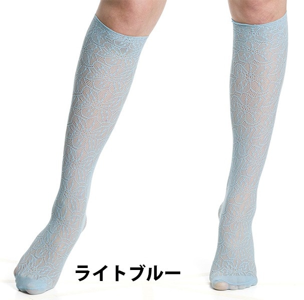 NEW・新作 イタリア インポート ブランド 柄ニーハイソックス TRASPARENZE COMPASS ROSE 網ニーハイソックス 5色