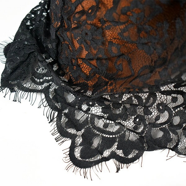 イタリアインポートランジェリー LOVE AND BRA 39950 サテン＆レース着物ガウン 黒