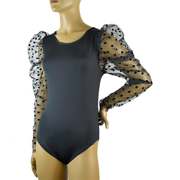 在庫一掃セール イタリアインポートカットソー LOVE AND BRA 39356 ボリューム袖ボディーカットソー　黒