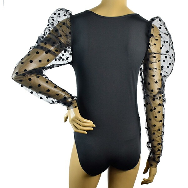 在庫一掃セール イタリアインポートカットソー LOVE AND BRA 39356 ボリューム袖ボディーカットソー　黒