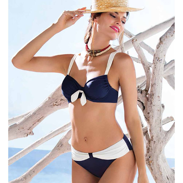 在庫一掃セール インポート水着 SieLEI VR5367 切替ノーパッド水着ビキニ ミセスサイズ B、C、D、E カップ