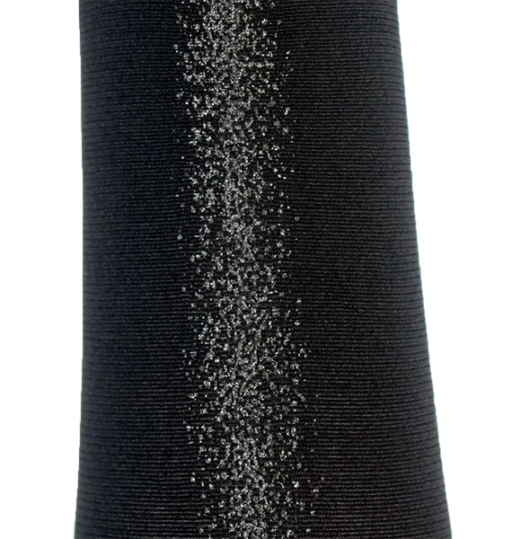 イタリア インポート ブランド 柄タイツ BC DONNA FIAMMA ラメバックシーム柄タイツ 黒