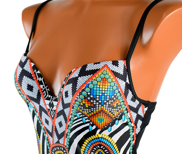 イタリアインポート水着 JOLIDON CRUISE RF30 エスニック柄水着