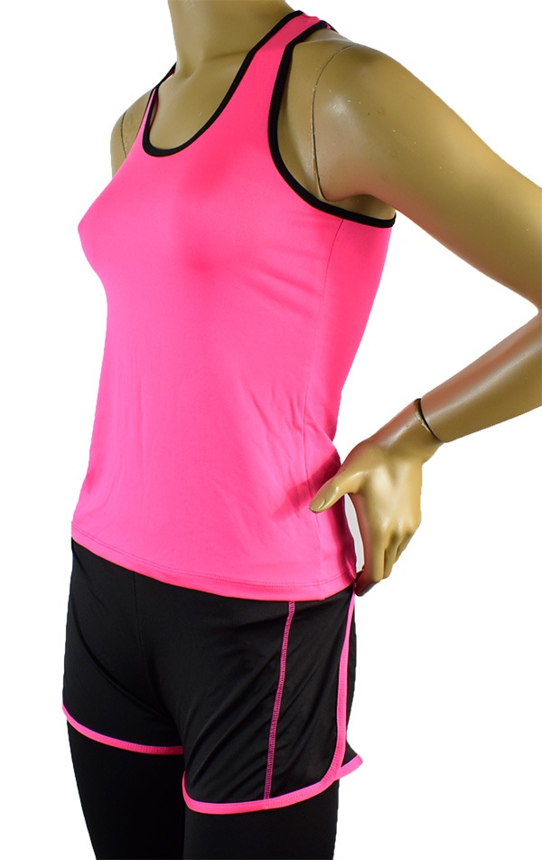 イタリアインポートフィットネスウェアLOVE&BRA 21896 スポーツウェアレギンス・トップセット　2色