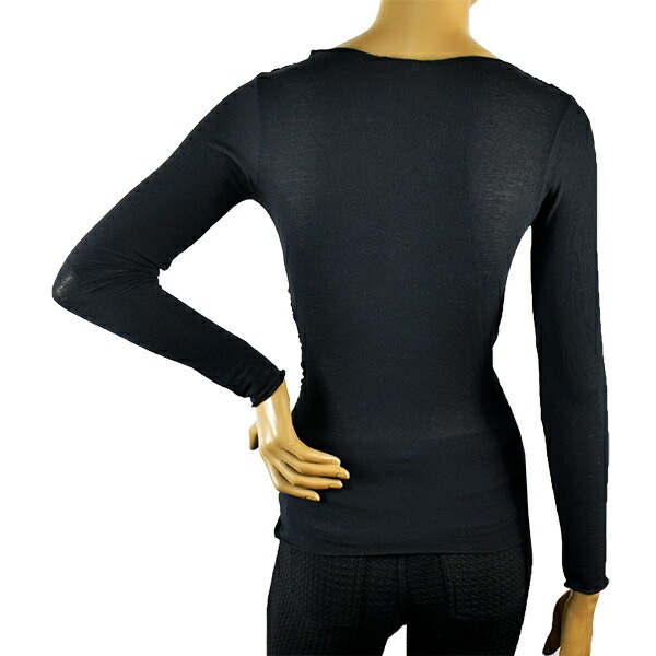 イタリアインポートカットソー SUBLYME 1444 カシミアブレンドVネックカットソー 3色