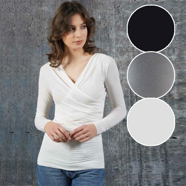 イタリアインポートカットソー SUBLYME 1444 カシミアブレンドVネックカットソー 3色