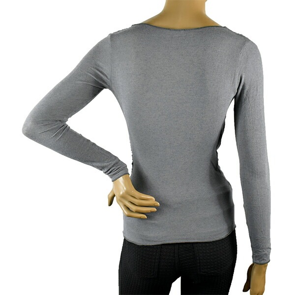 イタリアインポートカットソー SUBLYME 1444 カシミアブレンドVネックカットソー 3色