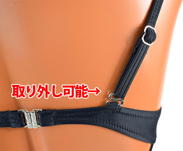 イタリアインポート水着 LILLY LF308 フローラル柄バイカラー水着ワンピース　白黒
